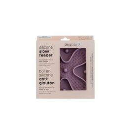 Dexypaws Dexypaws Bol ralentisseur silicone cercle mauve