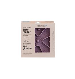 Dexypaws Dexypaws Tapis de léchage silicone cache-cache cercle Rose