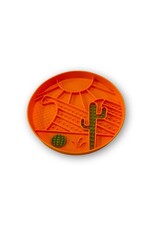 Messy Mutts Messy Mutts Bol D'alimentation En Silicone - Orange, à Motif De Désert