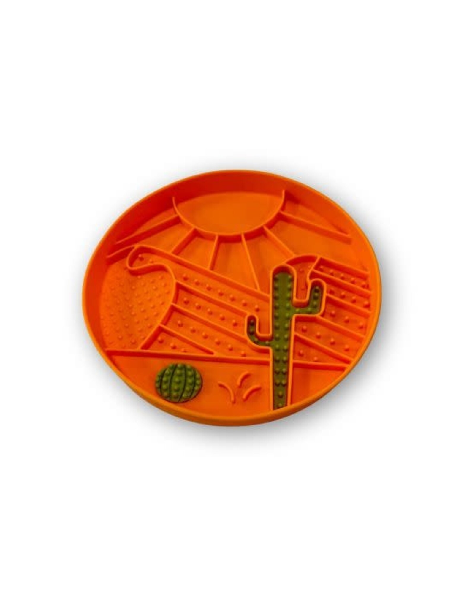 Messy Mutts Messy Mutts Bol D'alimentation En Silicone - Orange, à Motif De Désert