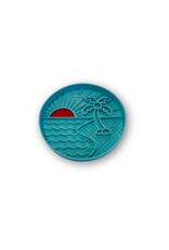 Messy Mutts Messy Mutts Bol D'alimentation En Silicone - Turquoise, à Motif De Plage