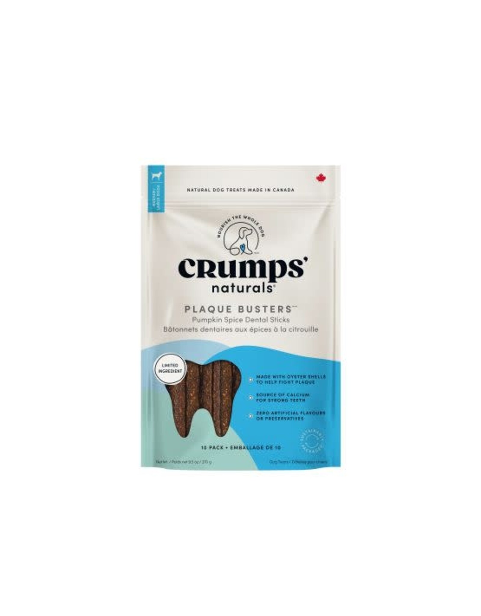 Crumps naturals Crumps Naturals gâterie Plaque Buster Citrouille 7'' (10)