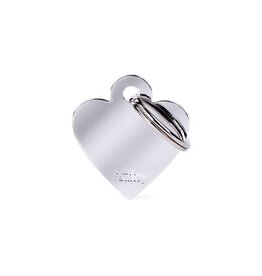 MyFamily MyFamily Médaille Basic Chrome Coeur S