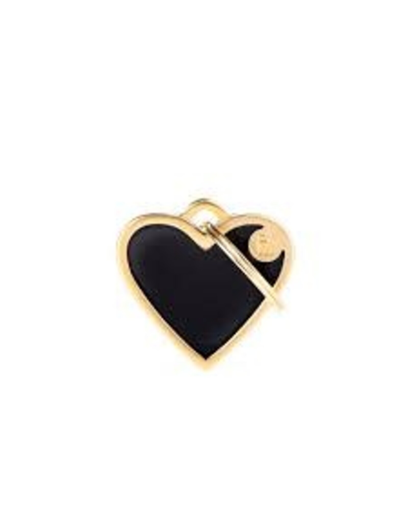 MyFamily MyFamily Médaille Basic Handmade Satin coeur noir