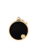 MyFamily MyFamily Médaille Basic Handmade Satin rond noir