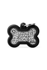 MyFamily MyFamily Médaille Hushtag 'QR' Bone Black L