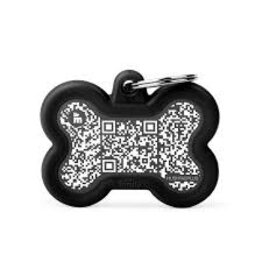 MyFamily MyFamily Médaille Hushtag 'QR' Bone Black L