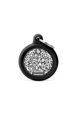 MyFamily MyFamily Médaille Hushtag 'QR' Rond Black L