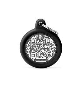 MyFamily MyFamily Médaille Hushtag 'QR' Rond Black L