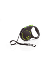 flexi *DISC* Flexi laisse rétractable 5 mètres noir/vert S