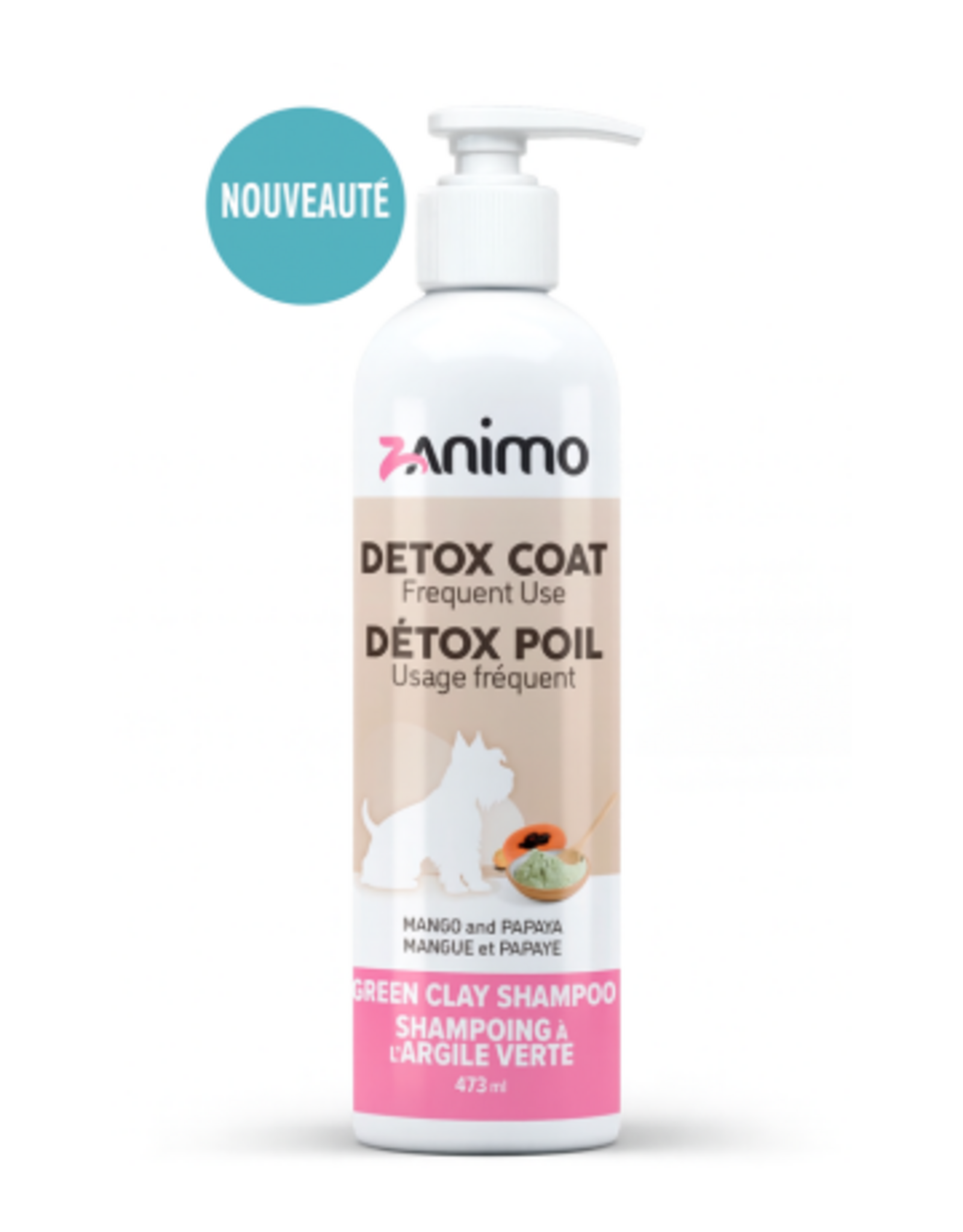 Zanimo Zanimo Shampoing Détox Argile Verte Papaye et Mangue 237ml