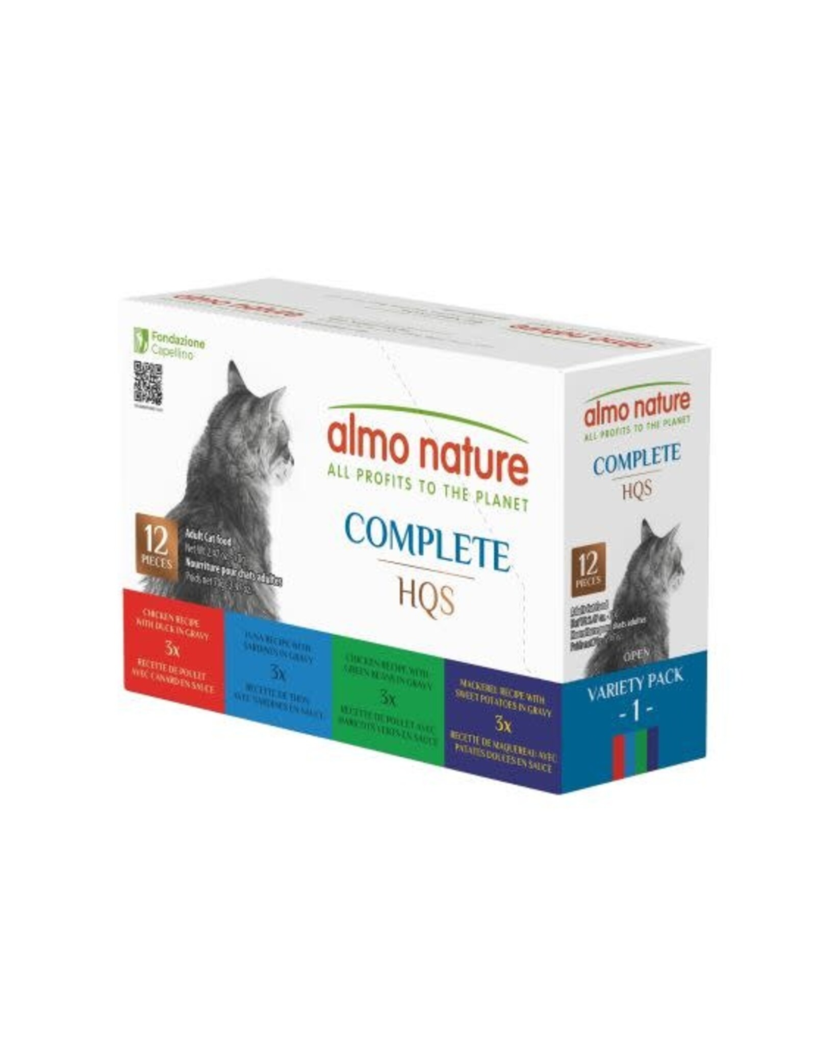 Almo Nature Almo Nature HQS C. Poulet/Thon & Maquereau Rot. Pack #1 12x70g