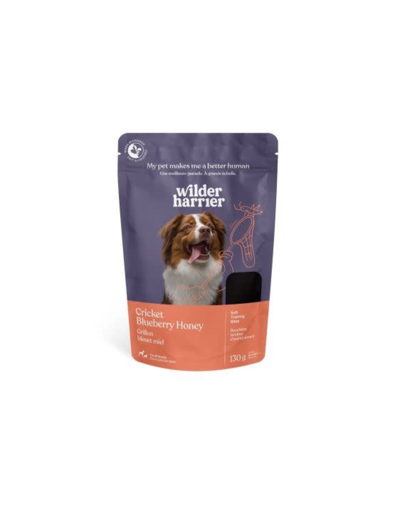 Wilder Harrier Wilder Harrier Gâteries Grillon, Bleuet & Miel 130g