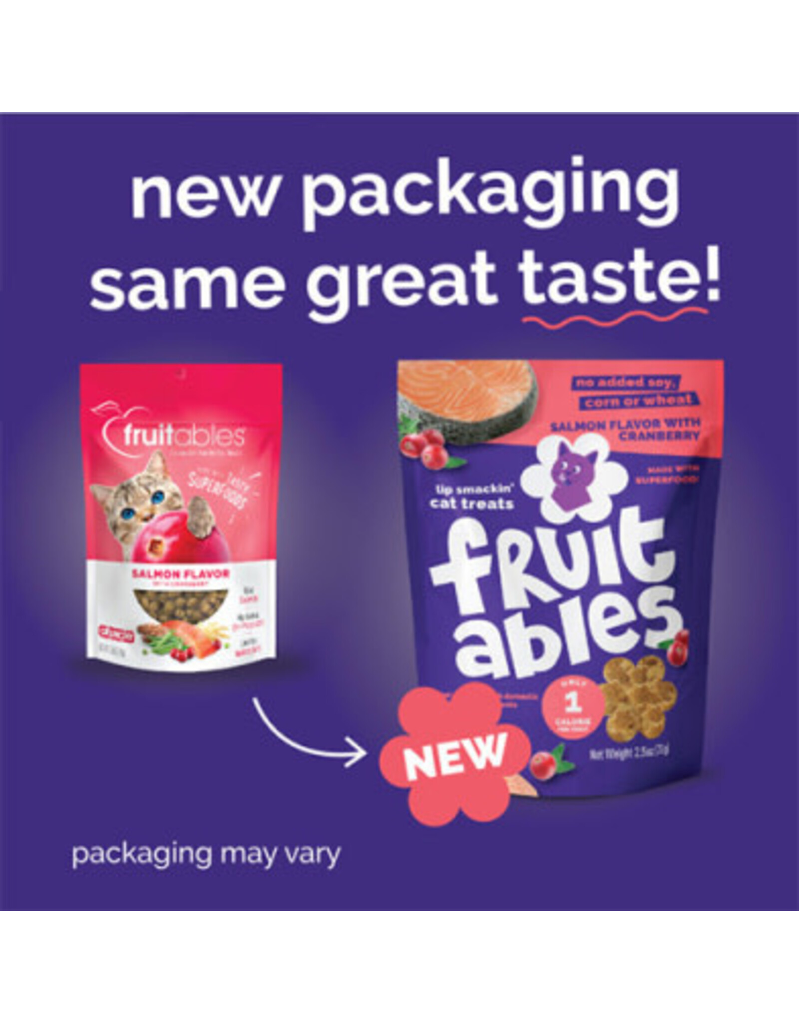 fruitables Fruitables Gâteries Saumon & Canneberge 70g (Chat)