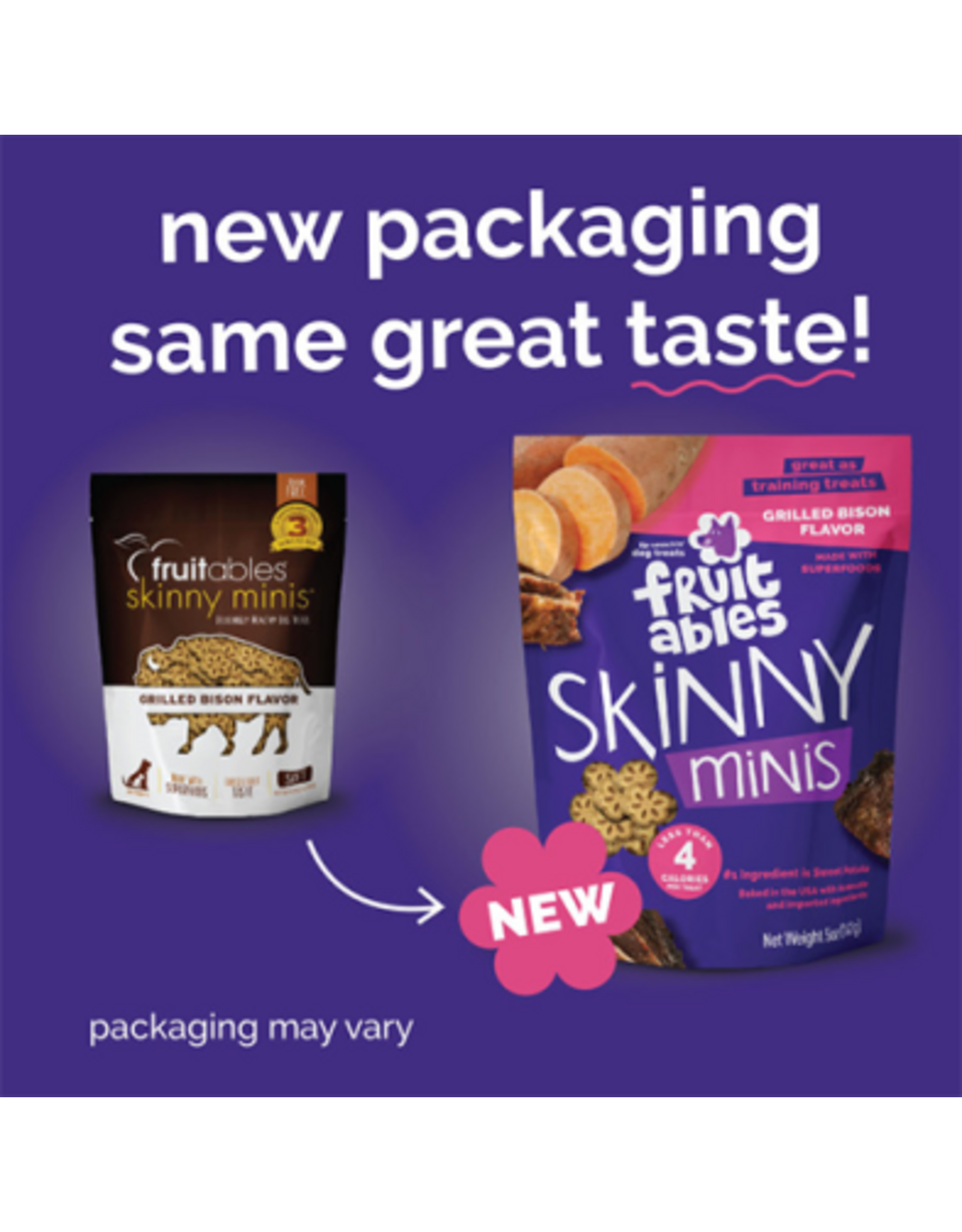 fruitables Fruitables Minis Gâteries Bison 5oz