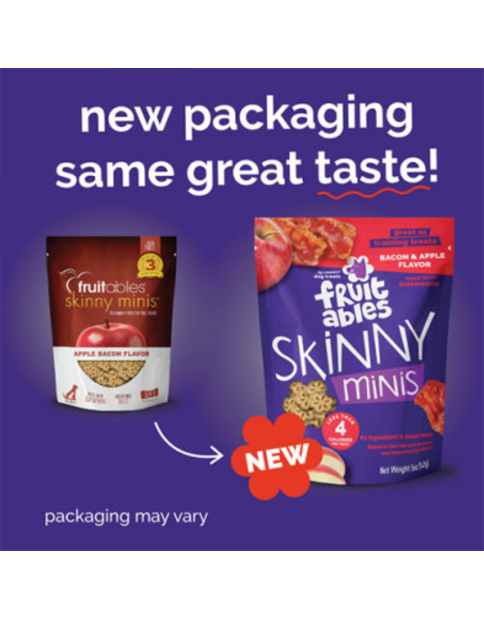 fruitables Fruitables Minis Gâteries Pomme & Bacon 5oz