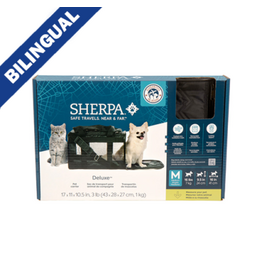 quaker pet group Sherpa sac de transport noir M 16lbs