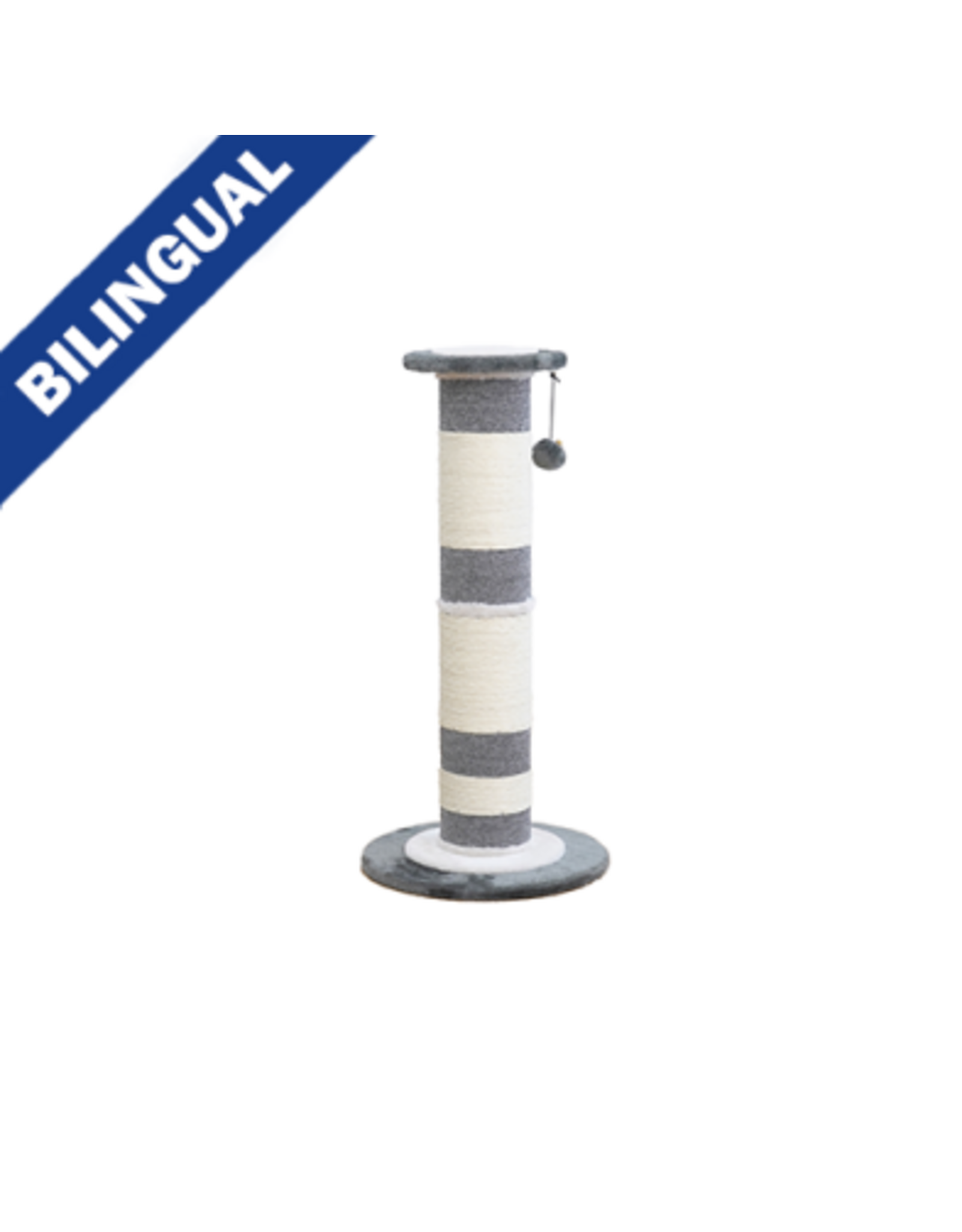 Petpals Group Petpals Poteau Sisal et Tapis Gris L 39x39x81cm