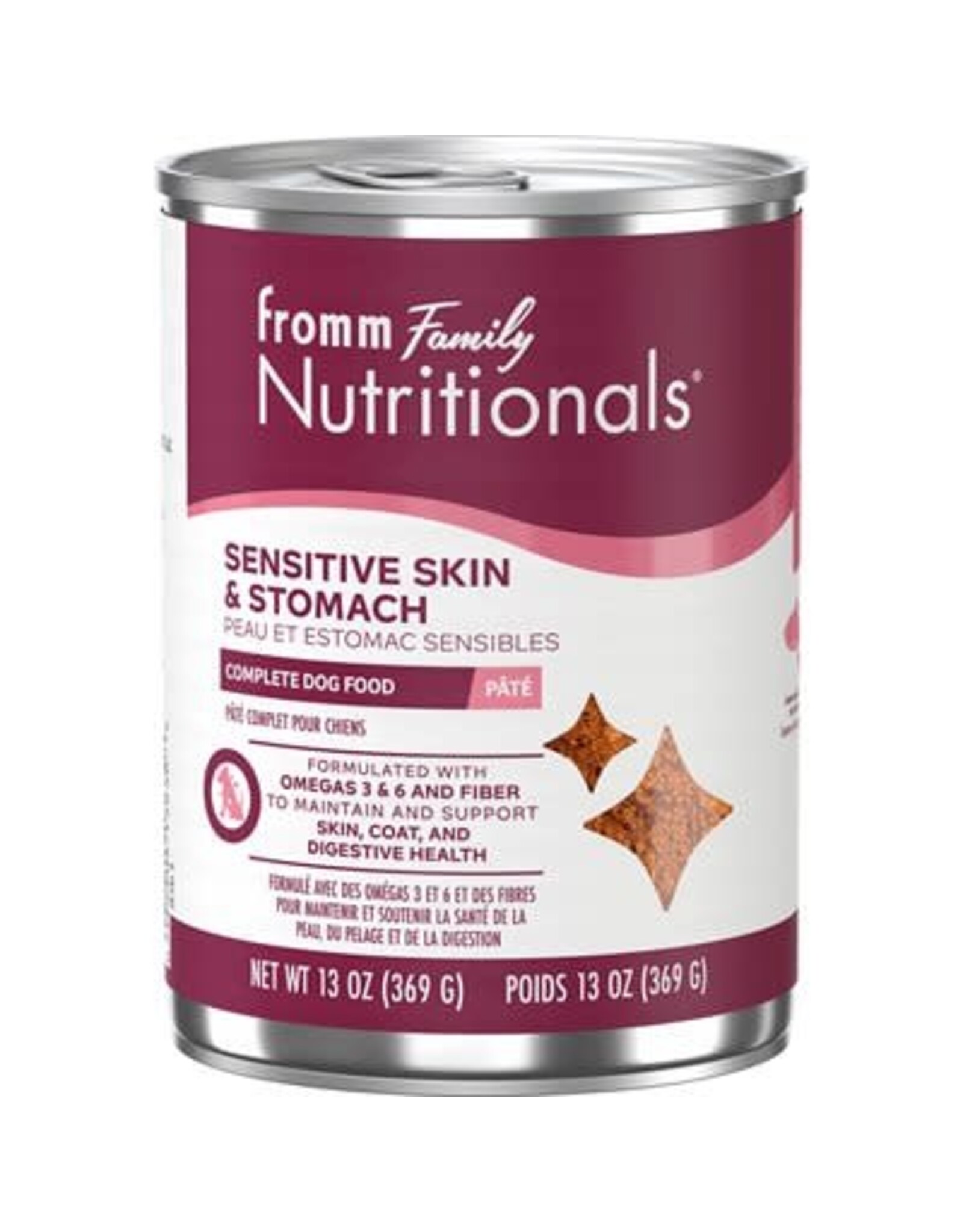 Fromm Fromm Nutritionnel Pâté Peau & Estomac Sensible 13oz