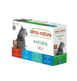 Almo Nature Almo Nature HQS N. Sélection Poisson & Poulet Rot. Pack #1 12x70g.