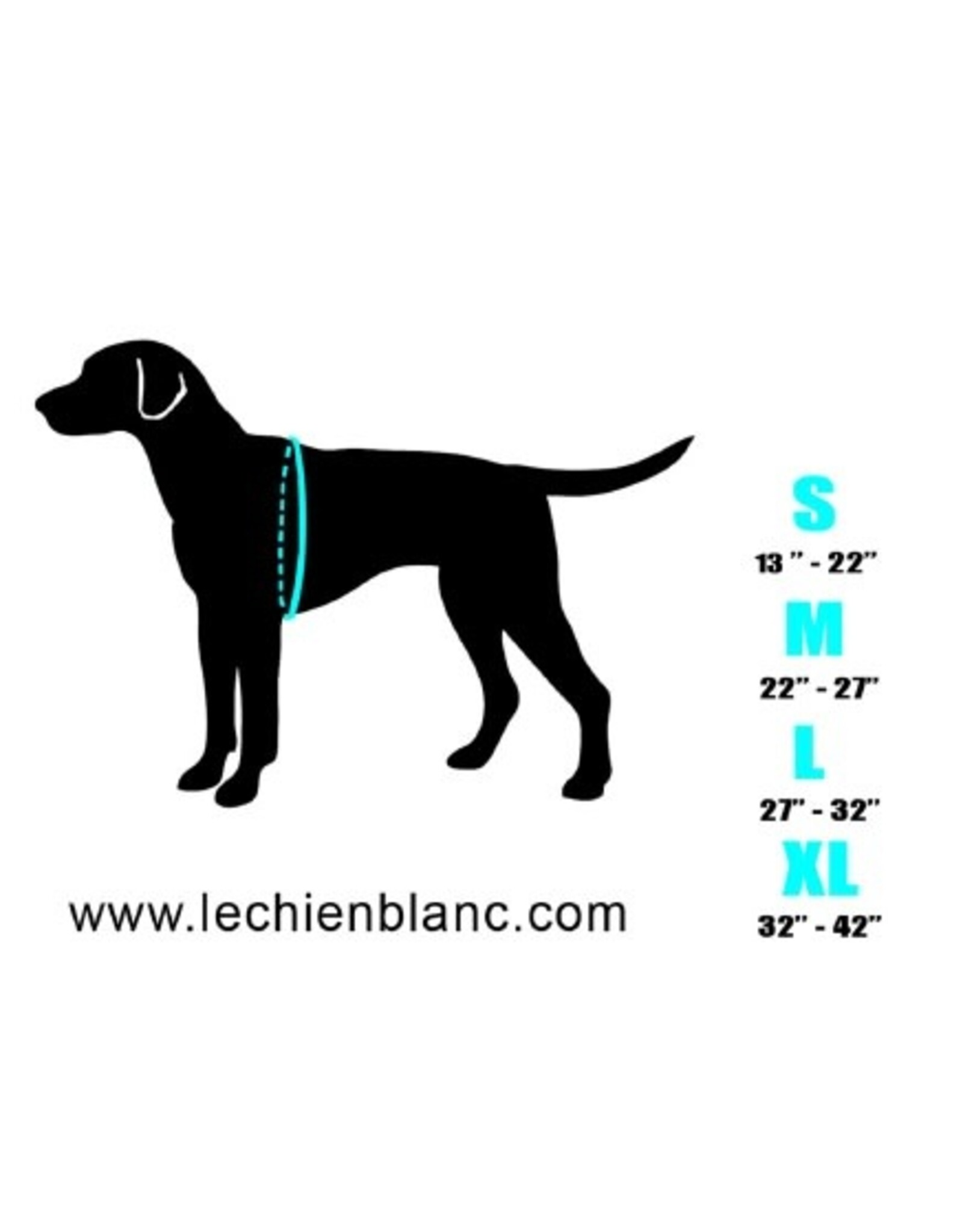 Le Chien Blanc *DISC* Le Chien Blanc harnais Charlie rose  S