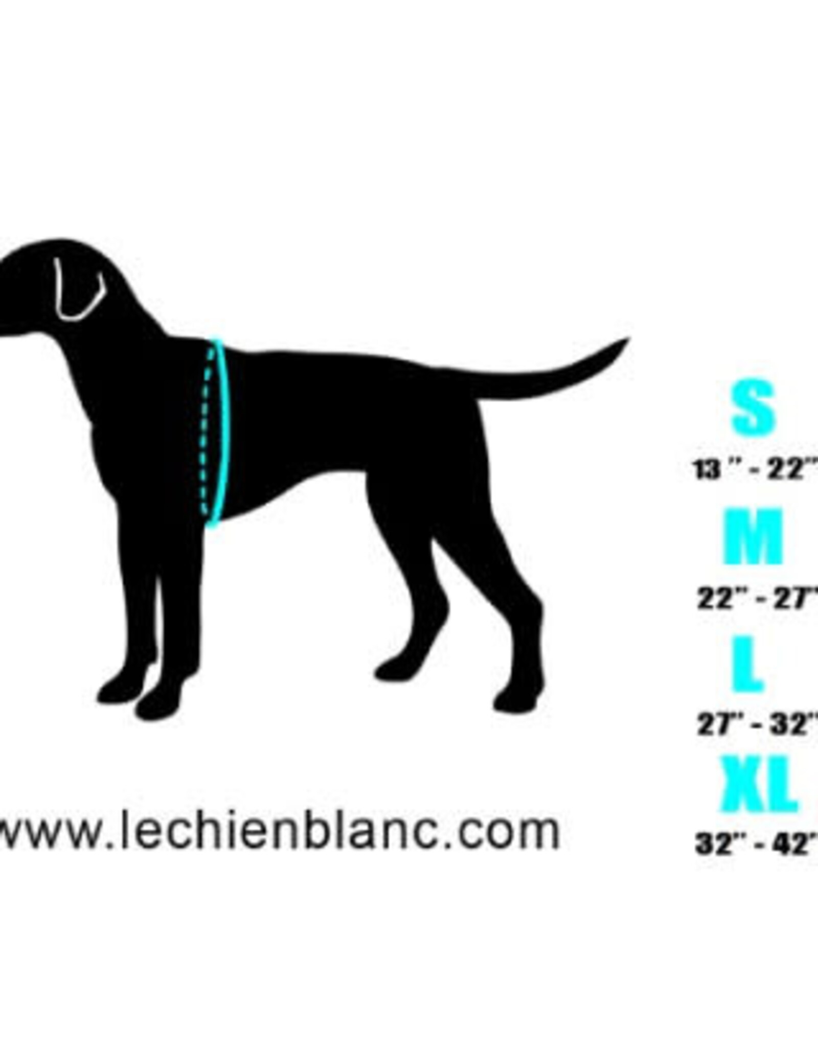 Le Chien Blanc *DISC* Le Chien Blanc harnais Charlie rose  XL