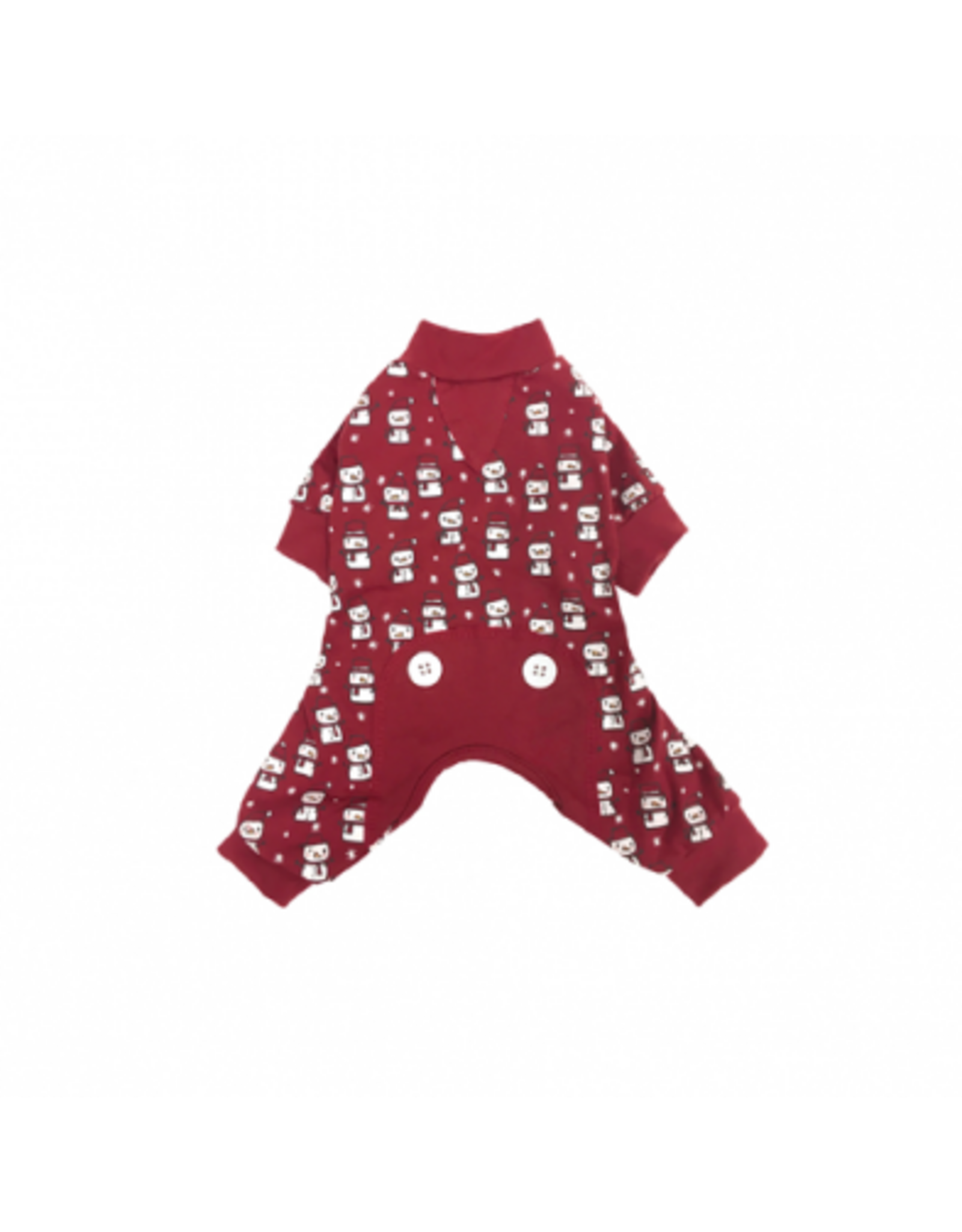 foufoudog *DISC* FFD Pyjamas Snowman rouge  XS