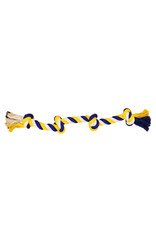 Bud's Bud'z corde 4 noeuds bleu et jaune 70cm