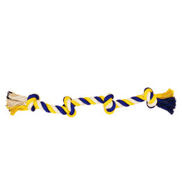 Bud's Bud'z corde 4 noeuds bleu et jaune 70cm