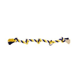 Bud's Bud'z corde 5 noeuds bleu et jaune 90cm