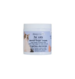 Dexypaws Dexypaws Lingettes Doigt Pour Chat - Soins Dentaires, Sans Parfum, Paquet De 100