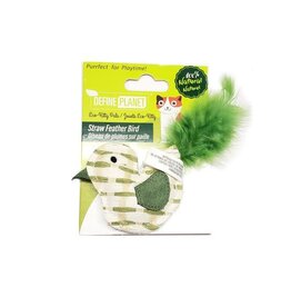 define planet Define Planet Jouet Pour Chat, Oiseau De Plumes Sur Paille