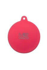 Messy Mutts Messy Mutts Couvercle En Silicone Pour Conserves rouge