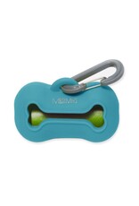 Messy Mutts Messy Mutts Distributeur sacs de ramassage en silicone Bleu