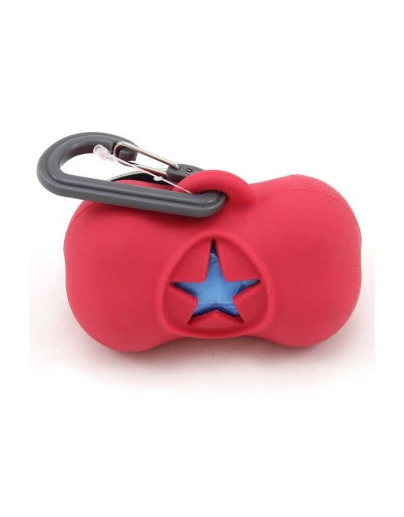 Messy Mutts Messy Mutts Distributeur sacs de ramassage en silicone Rouge