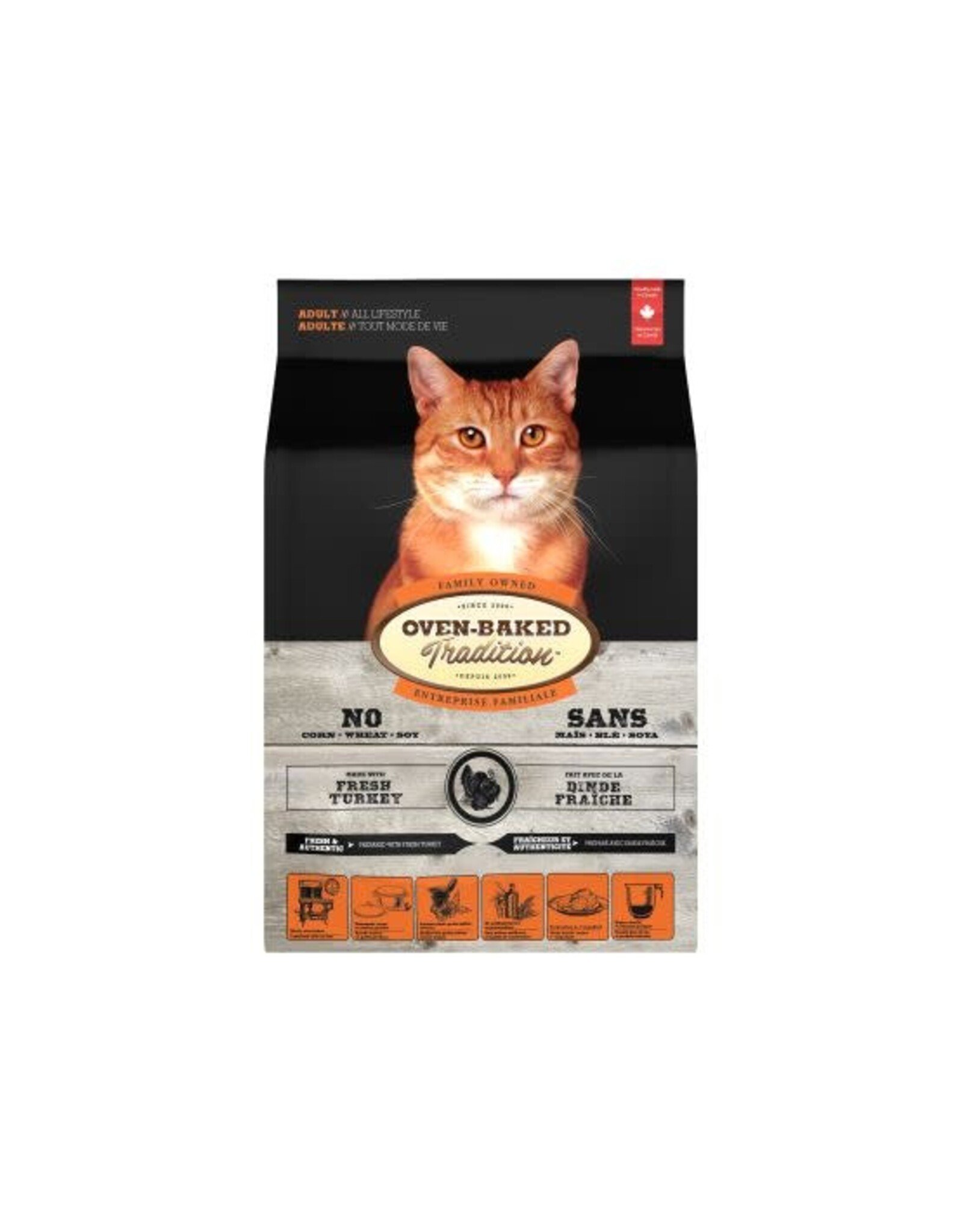 Oven-Baked Tradition Oven Baked Dinde adulte 5lbs (Chat)