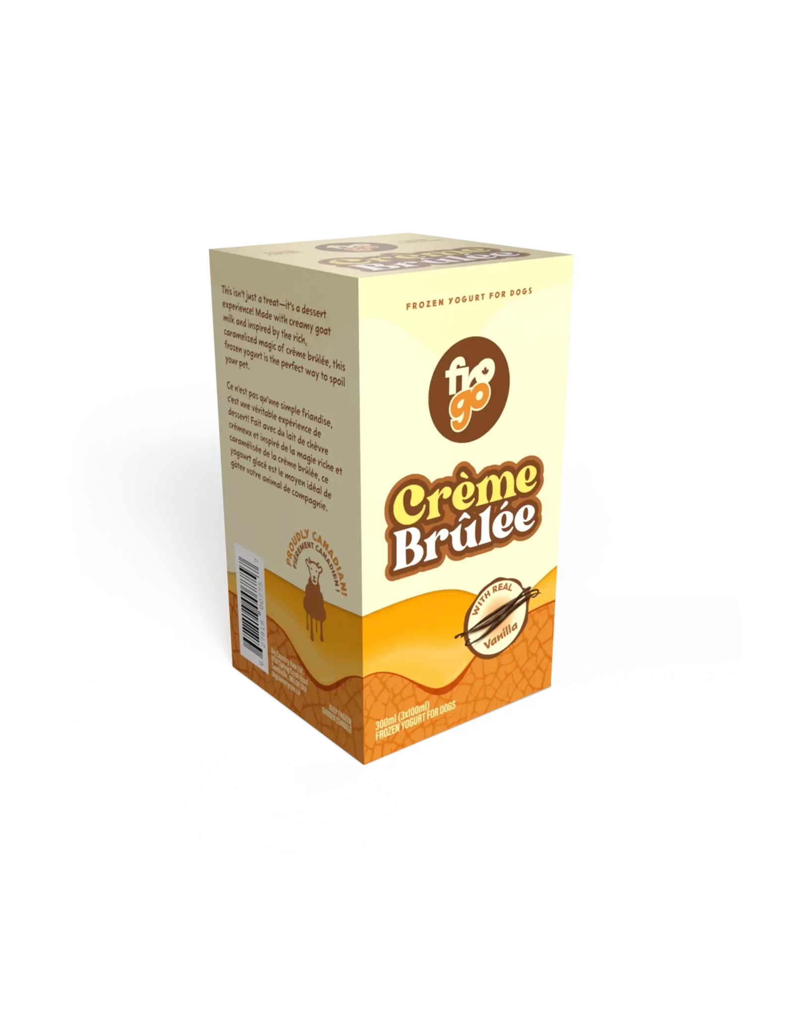 Big Country Raw Big Country Raw Yogourt Glacé Chèvre  Crème brûlée (300ml)
