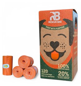 Rescue Bag RB Sacs a excréments compostables 120un