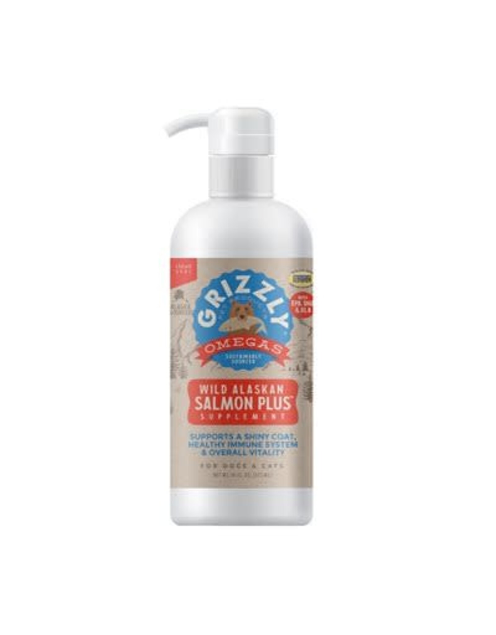 Grizzly pet products Grizzly huile Saumon 16oz