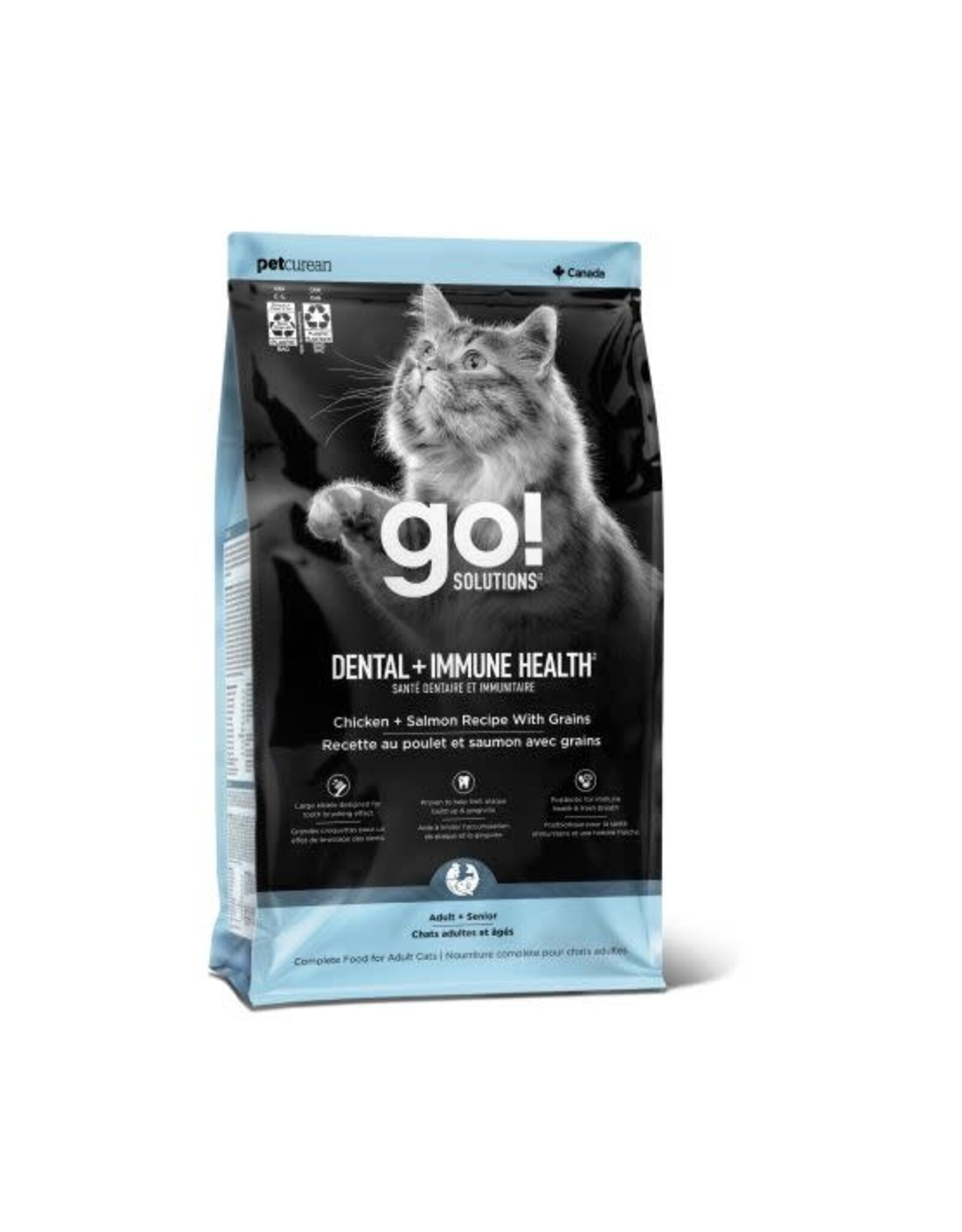 Petcurean Go! Dentaire et Immunitaire Poulet & Saumon 6lbs (Chat)