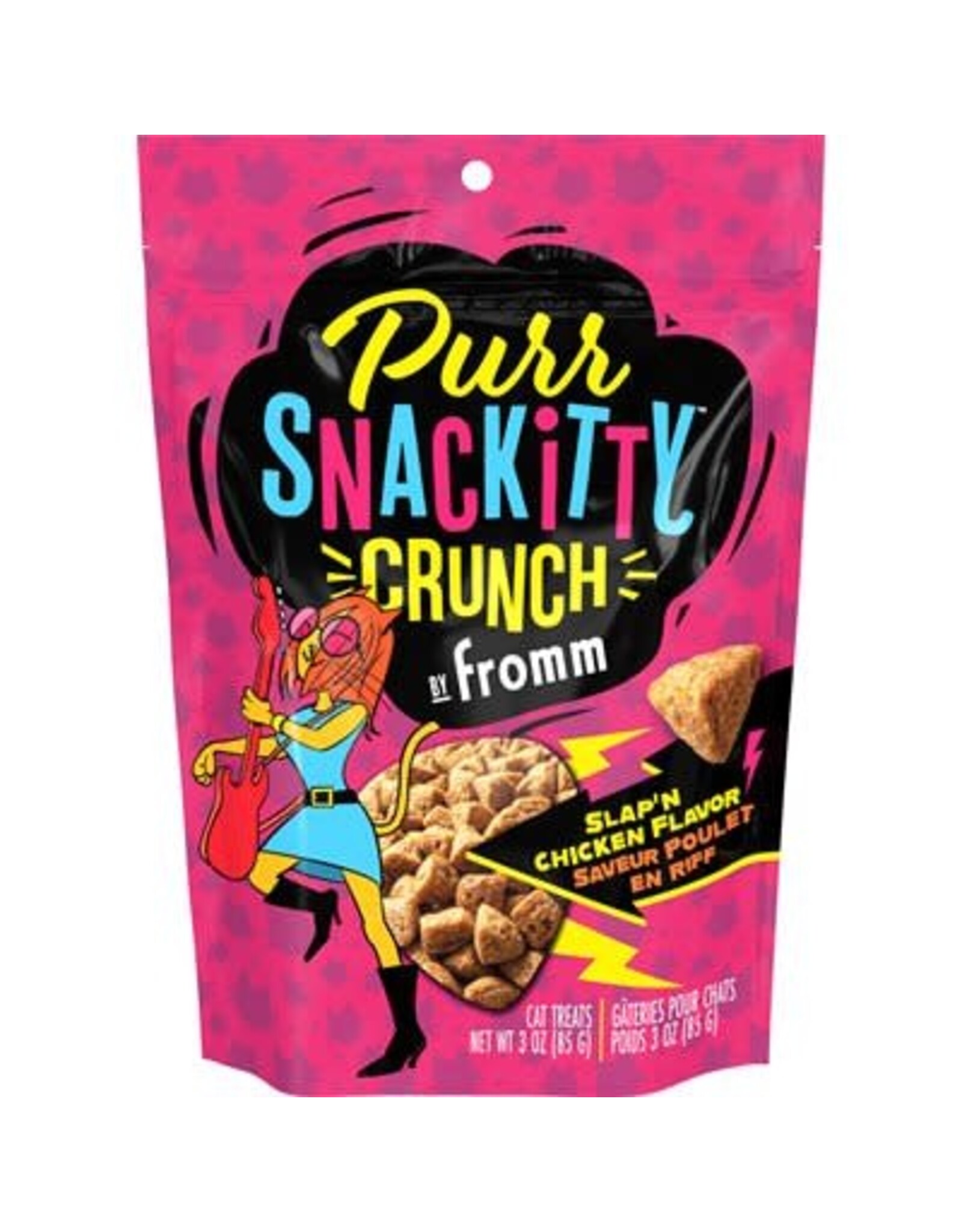 Fromm Fromm PurrSnackitty Gâteries Crunch Poulet 3oz (Chat)