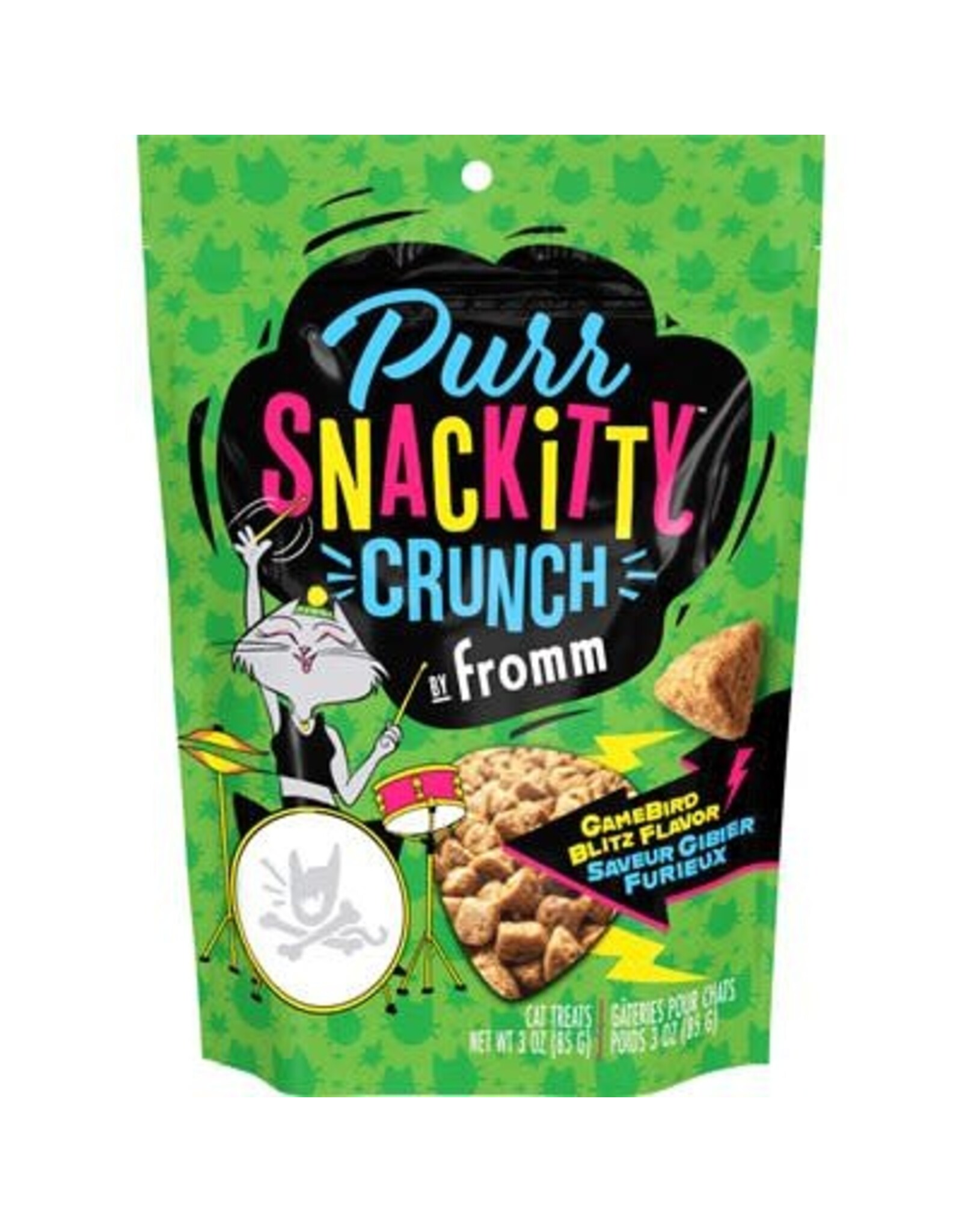Fromm Fromm PurrSnackitty Gâteries Crunch Gibier 3oz (Chat)