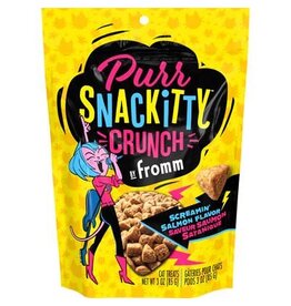 Fromm Fromm PurrSnackitty Gâteries Crunch Saumon 3oz (Chat)