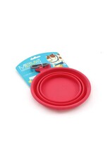Messy Mutts Messy Mutts Bol En Silicone rétractable Rouge S