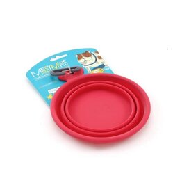 Messy Mutts Messy Mutts Bol En Silicone rétractable Rouge S