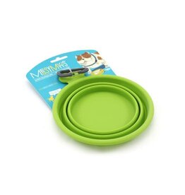 Messy Mutts Messy Mutts Bol En Silicone rétractable Vert S