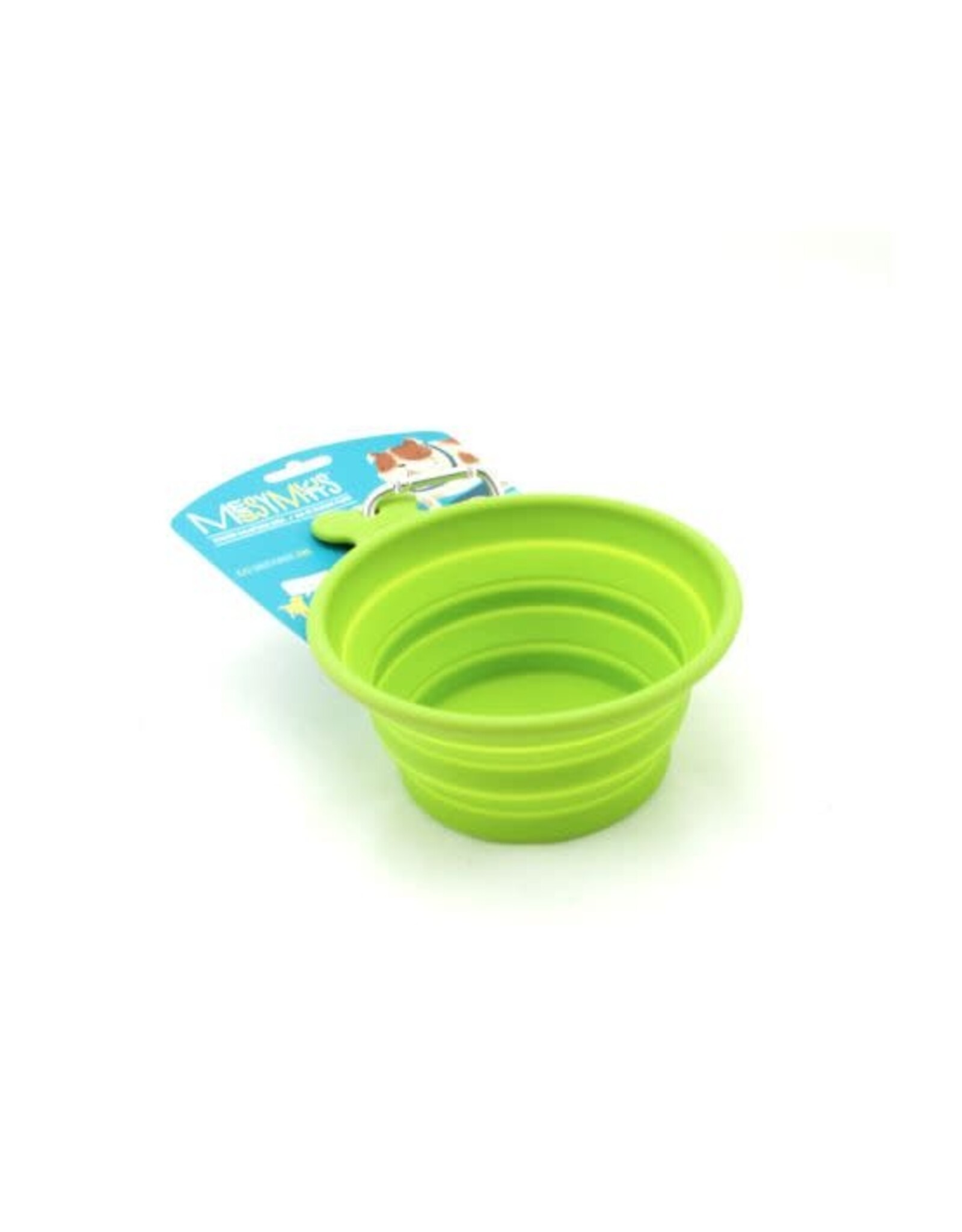Messy Mutts Messy Mutts Bol En Silicone rétractable Vert L