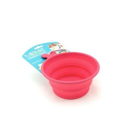Messy Mutts Messy Mutts Bol En Silicone rétractable Rouge L