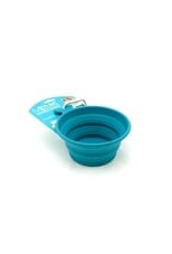 Messy Mutts Messy Mutts Bol En Silicone rétractable Bleu L