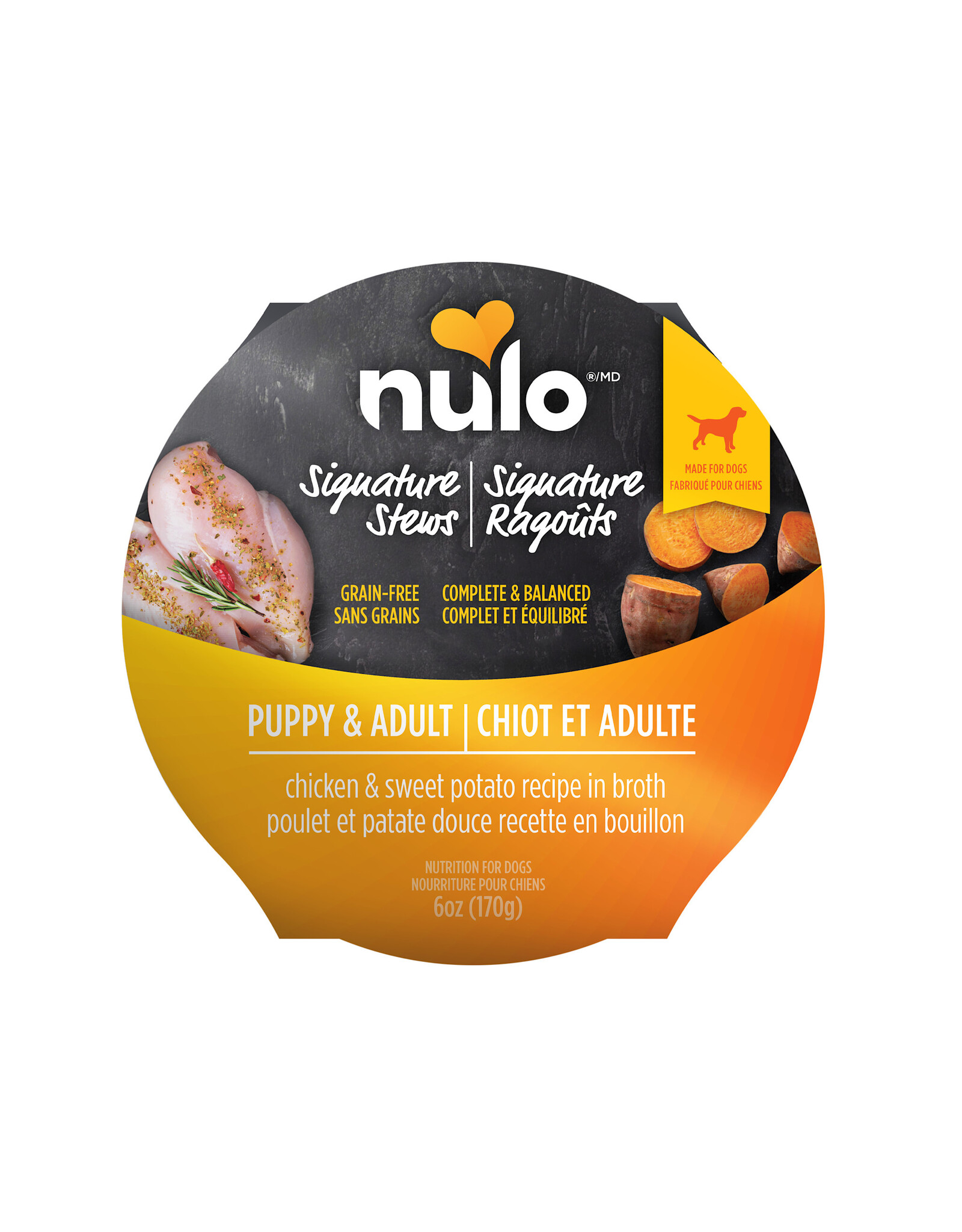 Nulo Nulo R.S. Chiot & Adulte Poulet & Patate Douce 6oz